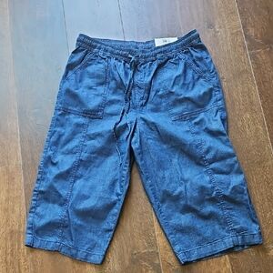 Style & Co. Blue Cargo Shorts with Elastic Waistband